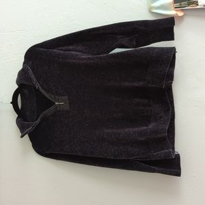 Black 1/4 Zip Sweater